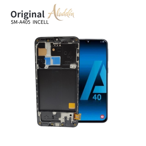 Samsung Galaxy A405 OLED Qualidade Padrão Service Pack LCD para Samsung Galaxy A40 peças de telefone móvel LCD com montagem de moldura