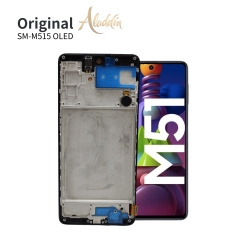 Samsung Galaxy M515 OLED Quality Standard Service Pack ЖК-дисплей для мобильных телефонов Samsung Galaxy M51 ЖК-дисплей с рамой в сборе