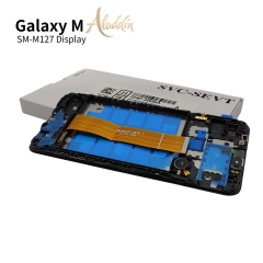 Samsung Galaxy M127 Original Service Pack ЖК-дисплей для Samsung Galaxy M12 Детали мобильного телефона в сборе с рамкой