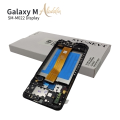 Samsung Galaxy M022 Original Service Pack ЖК-дисплей для Samsung Galaxy M02 Детали мобильного телефона в сборе с рамкой