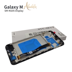 Samsung Galaxy M205 Original Service Pack ЖК-дисплей для Samsung Galaxy M20 Детали мобильного телефона в сборе с рамкой