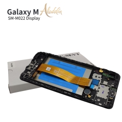 Samsung Galaxy M022 Original Service Pack ЖК-дисплей для Samsung Galaxy M02 Детали мобильного телефона в сборе с рамкой