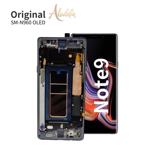 Samsung Galaxy N960 OLED Qualidade Padrão Service Pack LCD para Samsung Galaxy Note 9 peças de telefone móvel LCD com montagem de moldura