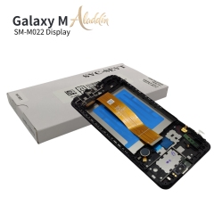 Samsung Galaxy M022 Original Service Pack ЖК-дисплей для Samsung Galaxy M02 Детали мобильного телефона в сборе с рамкой