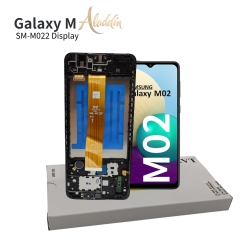 Samsung Galaxy M022 Original Service Pack ЖК-дисплей для Samsung Galaxy M02 Детали мобильного телефона в сборе с рамкой