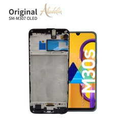 Samsung Galaxy M307 OLED Standard Service Pack LCD pour Samsung Galaxy M30s pièces de téléphone mobile LCD avec assemblage de cadre