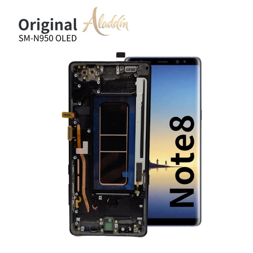 Samsung Galaxy N950 OLED Qualidade Padrão Service Pack LCD para Samsung Galaxy Note 8 peças de telefone móvel LCD com montagem de moldura