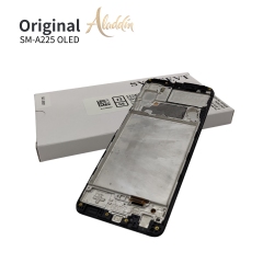 Samsung Galaxy A225 OLED Qualidade Padrão Service Pack LCD para Samsung Galaxy A22 4G peças de telefone móvel LCD com montagem de moldura