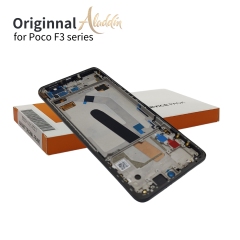 Xiaomi Poco F3 Original Service Pack LCD para Xiaomi Poco F3 montagem de peças de telefone móvel com moldura