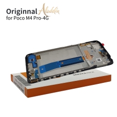 Xiaomi Poco M4pro 4G Original Service Pack LCD para Xiaomi Poco M4pro 4G montagem de peças de telefone móvel com moldura