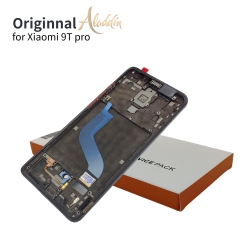 Xiaomi Mi 9T Pro Original Service Pack LCD para Xiaomi Mi 9T Pro montagem de peças de telefone móvel com moldura