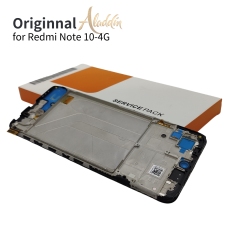 Xiaomi Redmi Note10 4G Original Service Pack LCD para Xiaomi Redmi Note 10 4G montagem de peças de telefone móvel com moldura