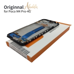 Xiaomi Poco M4pro 4G Original Service Pack LCD para Xiaomi Poco M4pro 4G montagem de peças de telefone móvel com moldura