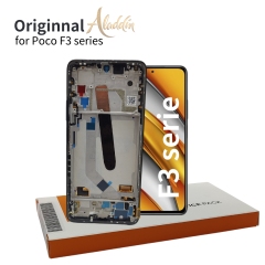 Xiaomi Poco F3 Original Service Pack LCD para Xiaomi Poco F3 montagem de peças de telefone móvel com moldura
