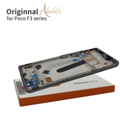 Xiaomi Poco F3 Original Service Pack LCD para Xiaomi Poco F3 montagem de peças de telefone móvel com moldura