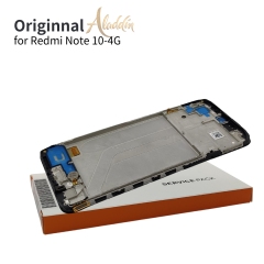 Xiaomi Redmi Note10 4G Original Service Pack LCD para Xiaomi Redmi Note 10 4G montagem de peças de telefone móvel com moldura