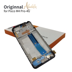 Xiaomi Poco M4pro 4G Original Service Pack LCD para Xiaomi Poco M4pro 4G montagem de peças de telefone móvel com moldura