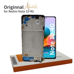 Xiaomi Redmi Note10 4G Original Service Pack LCD para Xiaomi Redmi Note 10 4G montagem de peças de telefone móvel com moldura
