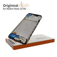 Xiaomi Redmi Note10 4G Original Service Pack LCD para Xiaomi Redmi Note 10 4G montagem de peças de telefone móvel com moldura