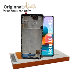 Xiaomi Redmi Note10pro 4G Original Service Pack LCD para Xiaomi Redmi Note 10Pro 4G montagem de peças de telefone móvel com moldura