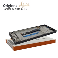 Xiaomi Redmi Note13 4GオリジナルサービスパックLCD Xiaomi Redmi Note 13 4G携帯電話部品アセンブリ(フレーム付き)