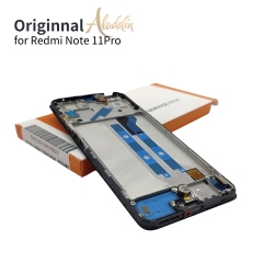 Xiaomi Redmi Note11pro 4GオリジナルサービスパックLCD Xiaomi Redmi Note 11Pro 4G携帯電話部品アセンブリ(フレーム付き)