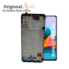 Xiaomi Redmi Note10pro 4G Original Service Pack LCD para Xiaomi Redmi Note 10Pro 4G montagem de peças de telefone móvel com moldura