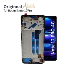 Xiaomi Redmi Note12pro 4G Original Service Pack LCD für Xiaomi Redmi Note 12Pro 4G Handyteile Montage mit Rahmen