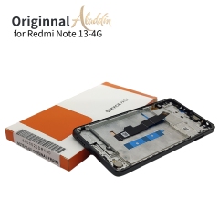 Xiaomi Redmi Note13 4GオリジナルサービスパックLCD Xiaomi Redmi Note 13 4G携帯電話部品アセンブリ(フレーム付き)