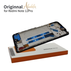 Xiaomi Redmi Note12pro 4G Original Service Pack LCD für Xiaomi Redmi Note 12Pro 4G Handyteile Montage mit Rahmen