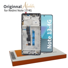 Xiaomi Redmi Note13 4GオリジナルサービスパックLCD Xiaomi Redmi Note 13 4G携帯電話部品アセンブリ(フレーム付き)