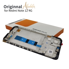 Xiaomi Redmi Note12 4GオリジナルサービスパックLCD Xiaomi Redmi Note 12 4G携帯電話部品アセンブリ(フレーム付き)