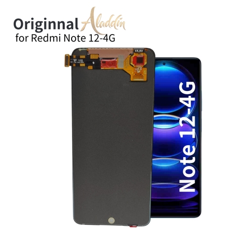 Xiaomi Redmi Note12 4G Original Service Pack LCD pour Xiaomi Redmi Note 12 4G assemblage de pièces de téléphone portable avec cadre