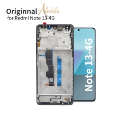 Xiaomi Redmi Note13 4GオリジナルサービスパックLCD Xiaomi Redmi Note 13 4G携帯電話部品アセンブリ(フレーム付き)