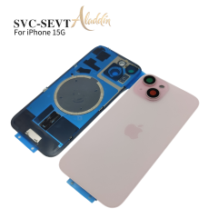 Cubiertas de repuestos para teléfonos móviles iPhone 15 para servicios de reemplazo y reparación de teléfonos móviles iPhone 15