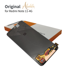 Xiaomi Redmi Note11 4G Original Service Pack LCD para Xiaomi Redmi Note 11 4G montagem de peças de telefone móvel com moldura
