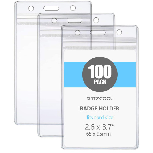 Amazon Hot Selling Transparent Chest Sleeve Pvc Horizontal And Vertical Plastic Sleeve Waterproof Certificate Sleeve In Stock