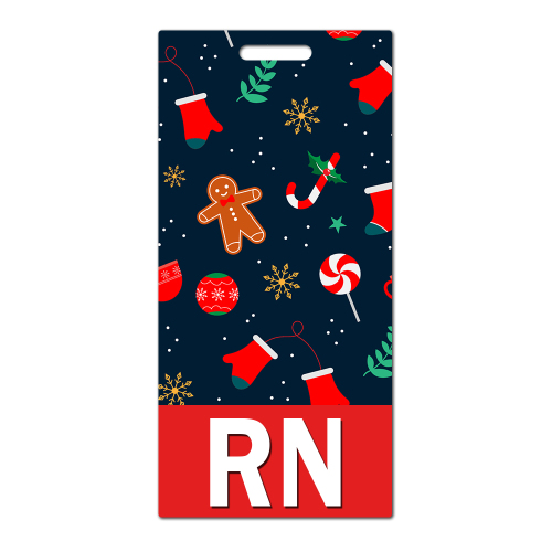 Christmas Santa Claus Christmas Tree Christmas Deer Snowman Christmas Socks Snowflake Card Holder Badge Card