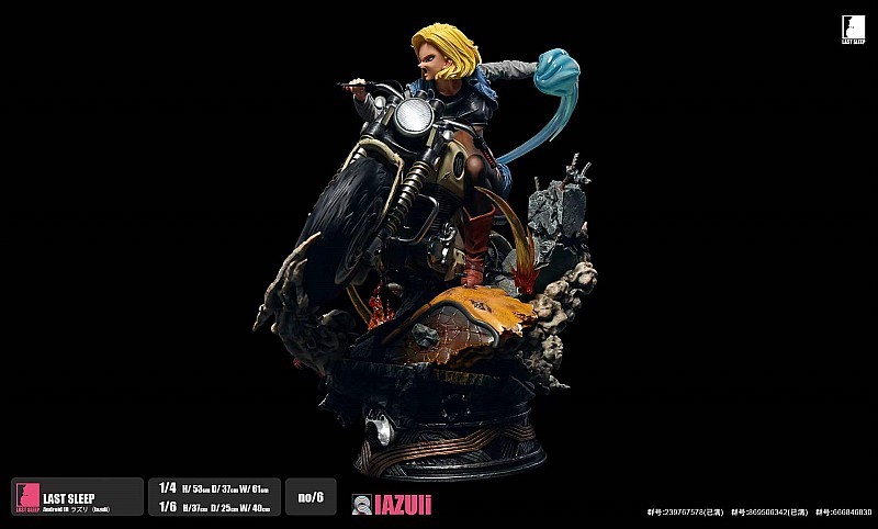 IN-STOCK  LAST SLEEP  Android 18 1/6  1/4 statue