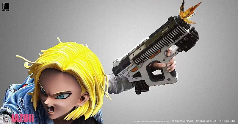 IN-STOCK  LAST SLEEP  Android 18 1/6  1/4 statue