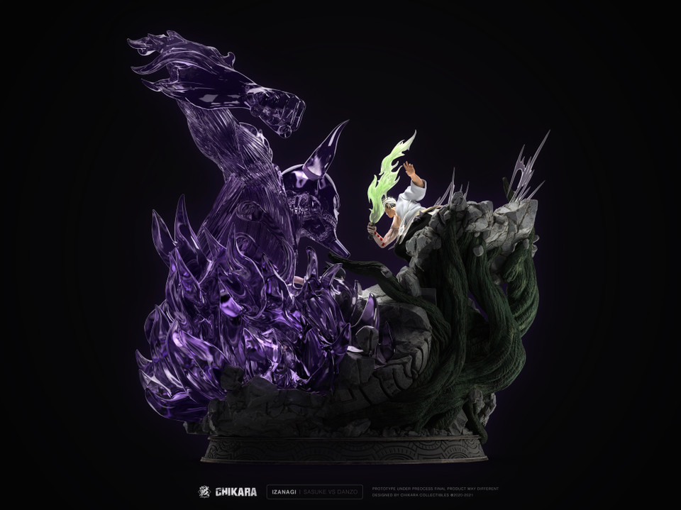 【PRE-ORDER】Chikara STUDIO NARUTO Shimura Danzou vs Uchiha Sasuke with LED