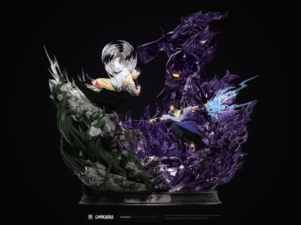 【PRE-ORDER】Chikara STUDIO NARUTO Shimura Danzou vs Uchiha Sasuke with LED