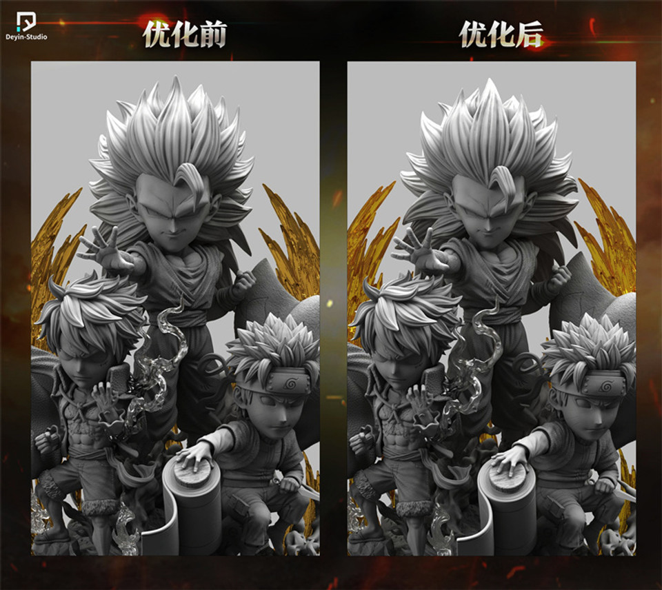 【PRE-ORDER】Deyin STUDIO Goku & Luffy & Naruto