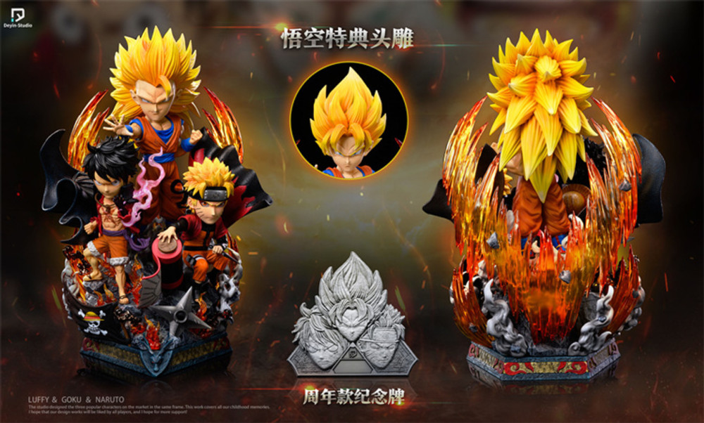 【PRE-ORDER】Deyin STUDIO Goku & Luffy & Naruto