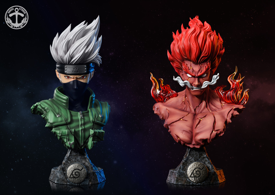 【PRE-ORDER】Surge STUDIO NARUTO Kakashi/Might Guy Bust 1:4