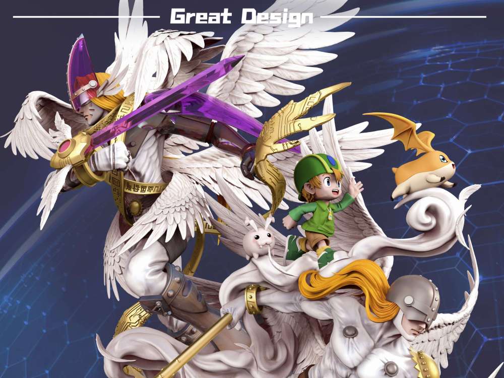 IN-STOCK   Great Design STUDIO POKEMON Holy Angemon with LED