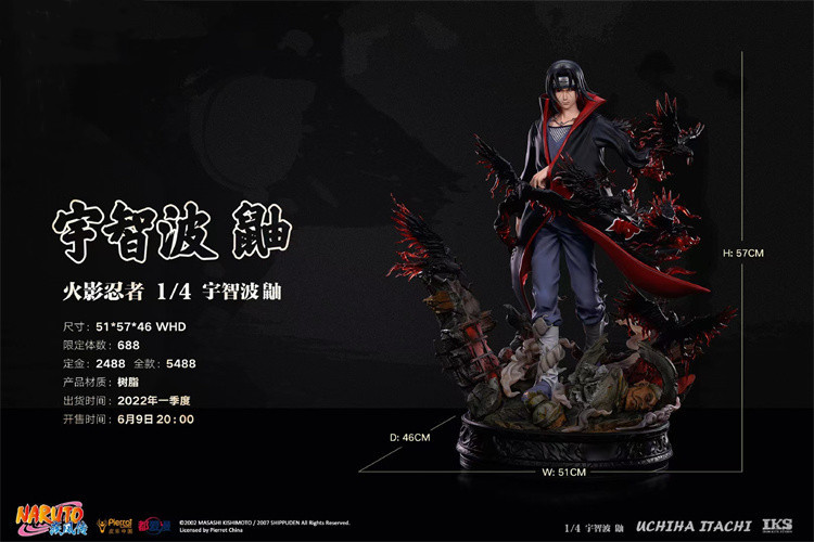 IN-STOCK   Iron Kite STUDIO NARUTO Uchiha Itachi 1/4
