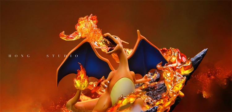 Charizard Working IN-STOCK Gene Work Shop POKEMON Charizard with LED