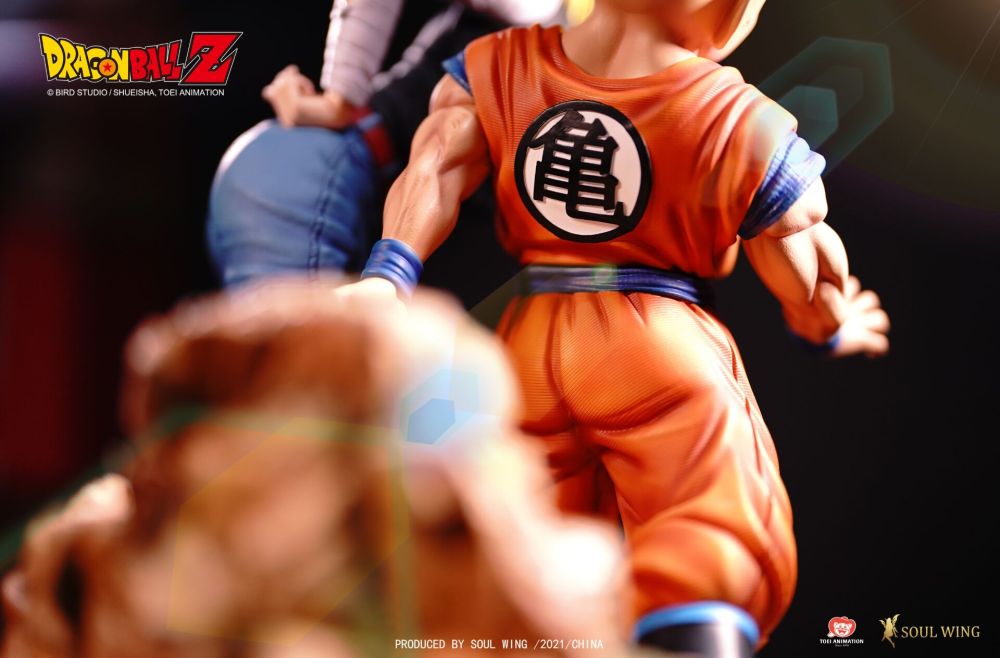 【IN-STOCK】 Soul Wing STUDIO DRAGON BALL Z  Kuririn & Android 18  1/4