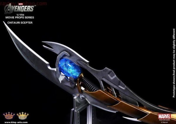 【IN-STOCK】King Arts Avengers: Infinity War CHITAURI SCEPTER MOVIE PROP MPS002 1:1